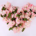 Easy To Hang Artificial Cherry Blossom Hanging Rattan Exquisite Natural-Looking Lifelike Simulated Garland Lightweight Durable  Flower for Wedding Backdrop Party Decoration Restaurant Ambiance Photo. 