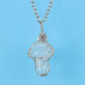 Handcrafted Handwoven Mushroom Jewelry Natural Stone Agate Pendant Necklace Intricate Weaving Unique Design Diy Jewelry Accessories for Wear Boho Chic Style. 