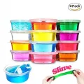 Magic Clay Slime Crystal colour blowing bubbles 12pcs Pack 12 pcs/ Set  Slime. 