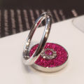 Diamond Shiny Gemstones Metal Mobile Phone Finger Ring Bracket Sparkling Powder Crystal Holder Rotatable Ring Bracket. 