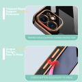 Hontinga for Redmi 7A Back Cover（Free Lanyard）Luxury 6D Plating Golden Butterfly Side Pattern Case Soft Silicone Square Mobile Cover. 