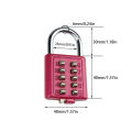 Digit Push Button Password Lock Chrome Plated Anti-theft Combination Padlock Push Password Locking Mechanism for Locker etc. 