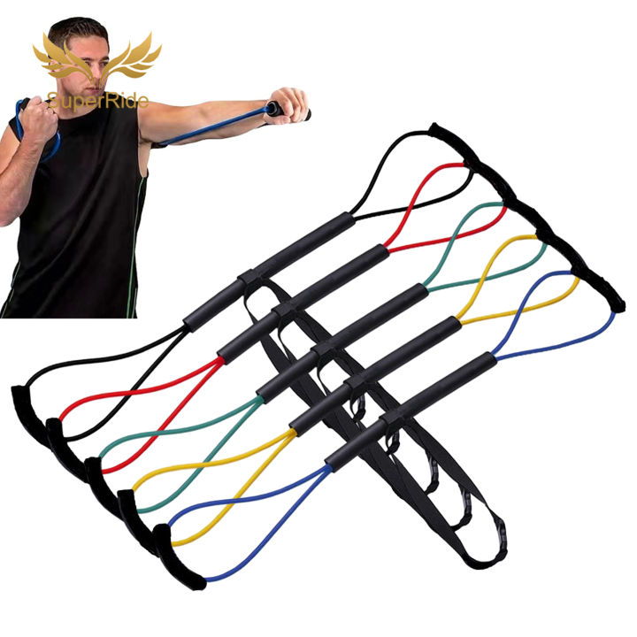 SuperRide Boxing Resistance Band for Men & Women Soft Elastic 8-Figure Stretching Belt for Arm Back Shoulder Foot Leg Yoga Gy
