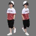 New Summer Boys Clothing Sets Children T-shirt Short Sleeve +Pants Set Two Pieces Set Kids Baby Boys Clothes 6 8 10 11 12 Years. 