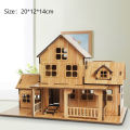 3D Wooden Puzzle Jigsaw Architecture DIY House Villa Kids Boys Girls Educational. 