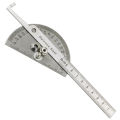 180° Angle Ruler Protractor Stainless Steel Ruler With 180 Degree Angle Square Woodworking 10cm Angle Measuring Goniometer. 