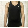 Arm Cut For Men's Tank Skinny Black Colour. 