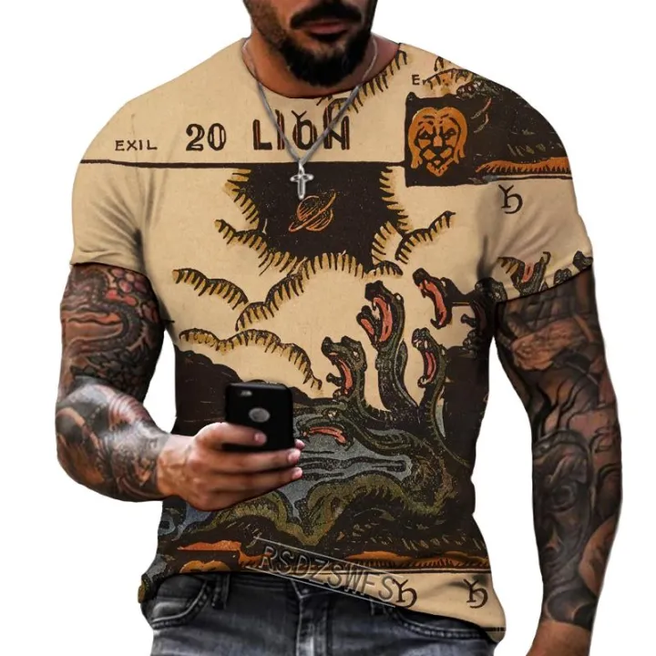 Ancient%20Greek%20Mythical%20Animal%20Theme%20Men's%20T-shirt%20Antique%203D%20Printing%20Pattern%20High-quality%20Lycra%20Polyester%20Obese%20Physique%20S-5XL%20-%20Image%207