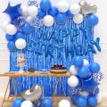 Birthday Decoration set Blue with Stars & Hearts. 