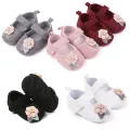 Big Flower Baby Girls Flat Shoes Sunflower Knitted Cotton Girl Princess Prewalker Shoes Footwear Soft Bottom Non-Slip First Walking Shoes. 