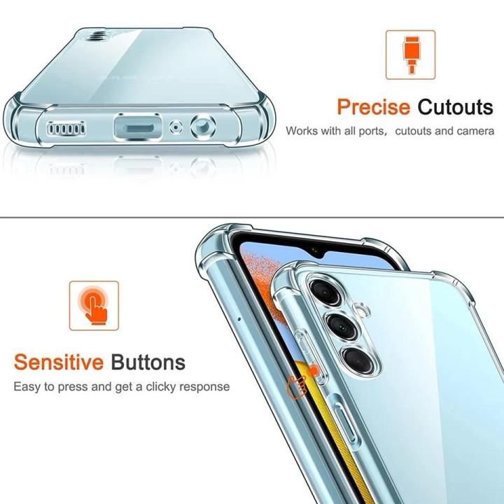 Samsung%20Galaxy%20A05s%20Shockproof%20Case%20-%20Transparent%20Protective%20Clear%20Back%20Cover%20Silicone%20Bumper%20Soft%20Case%20For%20Girls%20Boys%20Cute%20New%20-%20Image%205