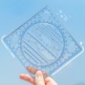 Multifunction Rotatable Drawing Template Art Design Construction Architect Stereo Geometry Circle Drafting Measuring Scale Ruler. 