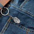 Brain Keychain Alloy Smart IQ Key Ring Fob Chain Medicine Human. 