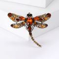Fashion Crystal Rhinestone Wings Dragonfly Brooch Exquisite Birds Pin Brooch for Women Men Party Casual Office Brooch Pins Gifts. 