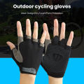 Cycling Bike Gloves High-quality Half Finger Cycling Gloves with Fastener Tape for Shock Absorption Anti-slip Breathable Sports Bike Gloves for Riders Sport Gloves. 