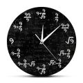 The Nines Math Wall Clock Number 9 Math Modern Clock Wall Watch Math Equation The Clock of 9s Formulas Mathematical Wall Art. 