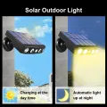 Auoyo Solar Sensor Light Outdoor Waterproof Garden Light LED Solar Lamp Spotlights Led Wall Light Outdoors Smart Sensor Human Induction Lamp Infrared Anti Theft Rustproof Street Lamp. 
