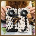 Back Cover Black pearl pendant Phone Case For ZTE Blade A73 5G Waterproof Dirt-resistant Anti-knock phone case soft case. 