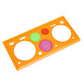 1 multi-functional puzzle ruler et art drawing tool. 