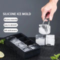 4/6/8 Grids Big Ice Cube Tray Mold/DIY Ice Maker/Silicone Ice Cube Square Tray Mold 1 Pcs. 