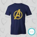 Avengers blue Tshirt  unisex  tees  designer tees  crew neck  silver white  red  blue  black. 