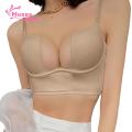 Muses Mall Women Bra Women Deep U Neck Bra Shaper Beauty Back Backless Push Up Spaghetti Straps Padded Brassiere U-shaped Front Bra. 