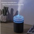 with Colorful Night Light Noiseless Cool Mist USB Powered 300ml Volcano Portable Air Mini Humidifier for Office Car Bedroom. 