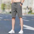 Summer Thin Ice Silk Leisure Shorts Men's Loose Sports Straight Pirate Shorts Men's Trendy All-Matching Summer Cropped Pants. 