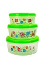 Plastic Multipurpose Storage Containers 3pcs Set For Kitchen. 