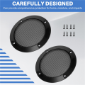 Sojhoop 2Pcs 4 Inch Speaker Speaker Grille Speaker Replaceable Round Speaker Protection Grille. 