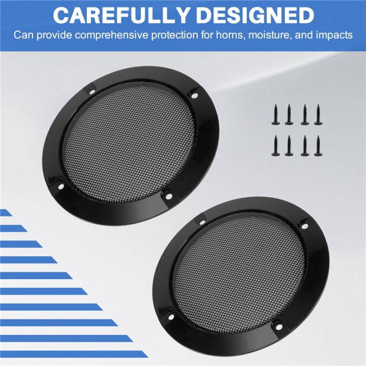 Sojhoop%202Pcs%204%20Inch%20Speaker%20Speaker%20Grille%20Speaker%20Replaceable%20Round%20Speaker%20Protection%20Grille%20-%20Image%207