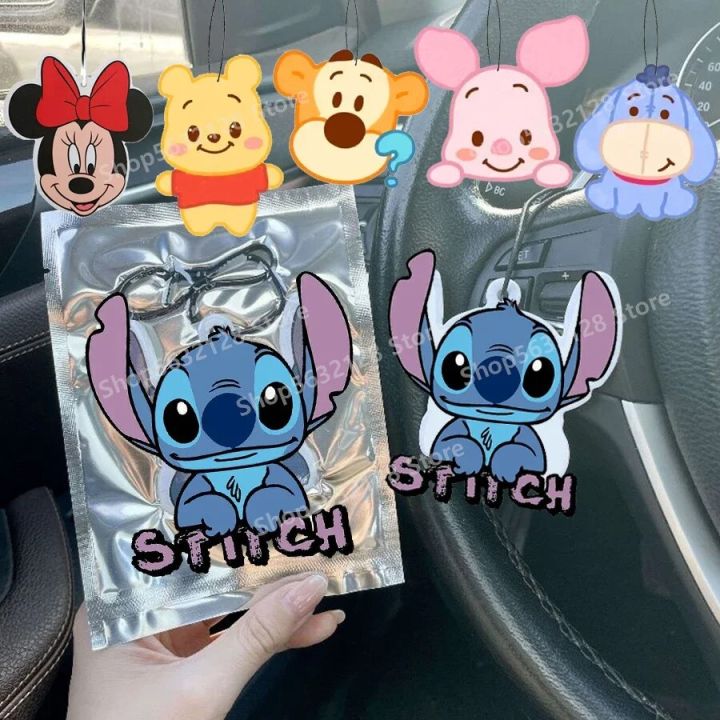 Stitch Disney Mickey Mouse Anime Automobile Air Diffuser Tablets Car ...