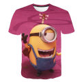 Summer T-Shirt Girls boys Captain Minionss Cartoon Print kids Clothes Fashion Harajuku Children'S Clothing anime T Shirt. 