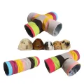 WEEGUBENG Toy Collapsible Spacious Space Guinea Pig Tunnels Pet Game Tunnels Hamster Tunnel Tubes. 