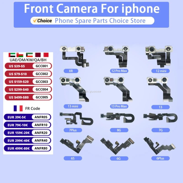 Iphone Front Camera Design Ambiguoose Front Camera For iPhone 7 7Plus 8 8Plus Front-facing Camera ...