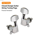 IUQXU 6pcs Sealed Guitar String Pegs Locking Tuners 3L3R Tuning Pegs S tring Tuner Acoustic Guitar Tuner Machine Head Knob 3Left 3Right. 