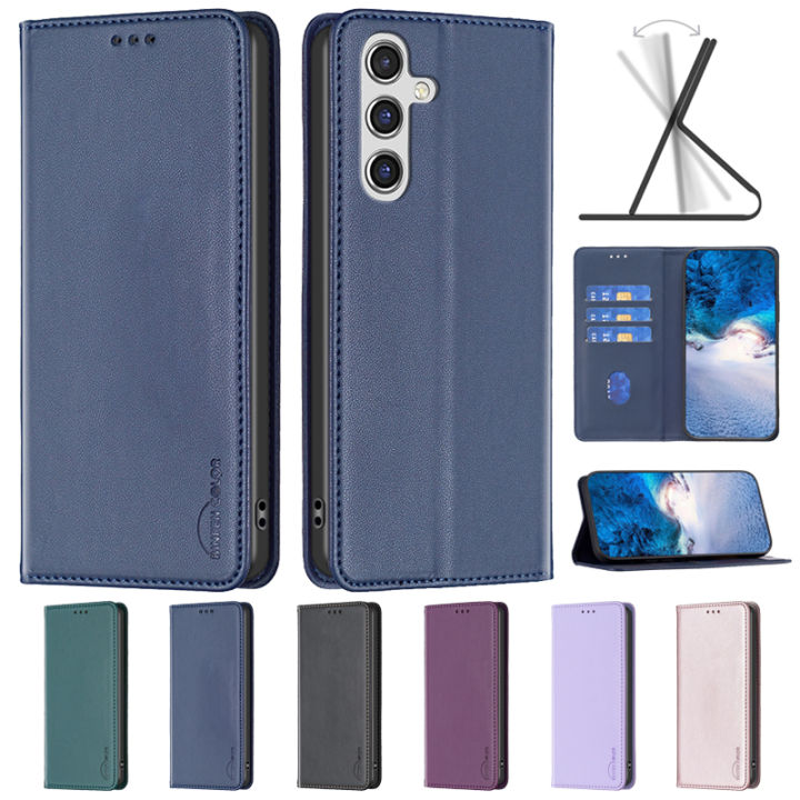 For Samsung Galaxy A16 5G Case Magnetic Flip Phone Case on For Funda Samsung A16 Leather Cover A 16 5G SM-A166B Card Slots Coque