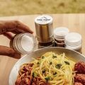 Stainless Steel Spice Jars Bottle BBQ Picnic Seasoning Container Manual Grinder Outdoor Barbecue Condiment Storage Organizer. 