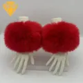 Arm Covers Stylish Imitation Fur Arm Sleeves for Women Warm Winter Covers Trendy Design Universal Size Perfect for Versatile Arm Sleeves. 