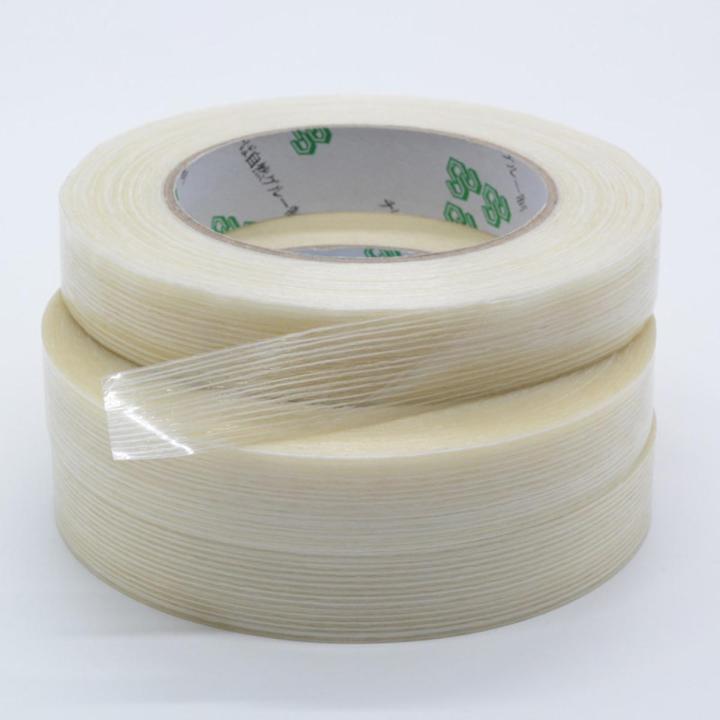 1PCS 50M Striped Fiber Transparent Fiber Tape Air Model Ship Fiber Tape