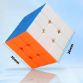 3x3x3 Stickerless Rubik's Speed Cube Smooth Magic 3D Puzzle Rubix Cube, Enhanced Version Ultimate Twisty Brain Teaser for Cubers, Speedcubing Enthusiasts, Educational Toy - Ideal for Competitions, Brain Training, and Collectors - Smooth Speed Cube Rubix C. 