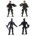 【Fullyoung_520 Store】6 pcs/set Army soilder assembly model action figures kids. 