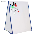 Wenefang New style Folding Magnetic Triangle Self Standing White Board Kids Writing Drawing Handwriting Whiteboard Dry Erased Teaching Tool. 