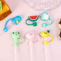 1/5Pcs Cartoon Silicone Straw Tips Drinking Dust Cap Splash Proof Plugs Cover Creative Cup Accessories Straw Sealing Tools. 