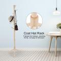 Modern Wooden Living Room Bedroom Floor Hanger Household Practical Coat Hat Rack Storage Holders. 