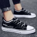 Spring Breathable Thin Sneakers Men's Trendy Canvas Shoes Men's Sports Casual Black Shoes Student All-Match Fashion Shoes. 