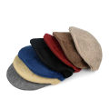 EB Men's British Cotton Linen Beret - Duckbill Breathable Cap. 
