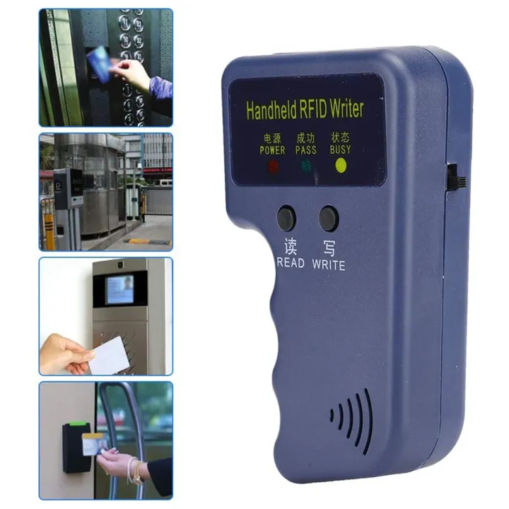 Handheld RFID Card Copier 125KHz ID (EM4100/HID/AWID) Duplicator Reader ...