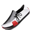 【ALLGOOD】New Arrivals Men's Cow Leather Driving Loafers Casual Leather Shoes Fashion Slip-On Boat Shoes Lazy Shoes Large Size 38-47 Kasut lelaki. 