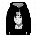 2023 Naruto 4-14T girls and boys' sportswear winter cartoon top fashion sports children Kakashi Naruto popular 3D hoodie. 